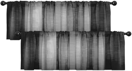 Emvency Valances for Windows, 2 Pack, 52x18 Inch, Abstract 0 by Emvency