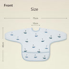 Susurration Baby Long Sleeve Bib Waterproof Sleeved Bib Smock - Image 4