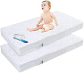 Zippered Crib Mattress Protector Waterproof, 6-Sided Encasement, 2 Pack by Bilobanbabybedding