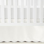 Lush Decor Coastal Chic Scalloped Edge Baby Crib Skirt Single 28" W x 52" L + by LushDecor