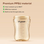 Thyseed Spill-Proof Weighted Straw Sippy Cup, Baby Transition Trainer, Soft - Image 6