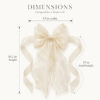 2 Pack French Lace Bow Curtain Tiebacks - Image 2