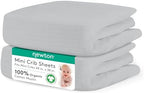 Newton Baby Fitted Mini Crib Sheet 2-Pack, Organic Muslin by newton
