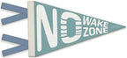 Ocean Nursery Decor, No Wake Zone Pennant Felt Banners Flags, Nautical Coastal by Unknown