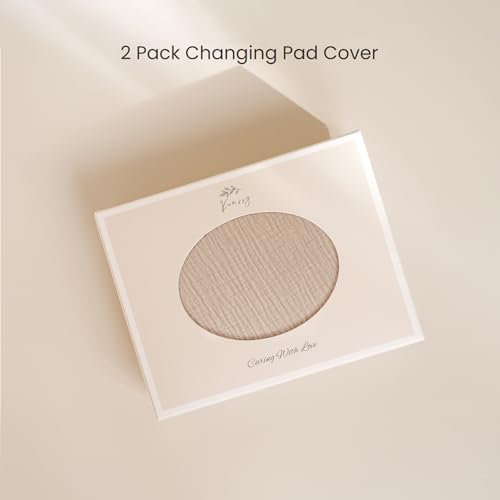 Konssy 2 Pack Muslin Changing Pad Covers - Image 6