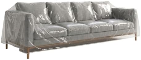 LAMINET Thick Crystal Clear Heavy-Duty Water Resistant Sofa/Couch Cover - Image 2