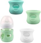 3 Pack Silicone Sleeves for Avent Natural Glass Baby Bottles 4 oz by HUAKENER