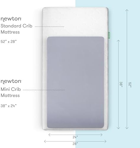 Newton Baby Fitted Mini Crib Sheet 2-Pack, Organic Muslin - Image 2