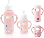 2-Pack Silicone Sleeves for Dr. Brown's Glass Baby Bottles 4 & 8 oz by Unknown