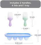Ubbi Baby Food Feeder and Freezer Tray Set, Silicone Fresh Food Feeder - Image 2