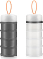 Accmor 2 Pack Baby Formula Dispenser On The Go, Stackable Formula Dispenser by Accmor