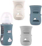 3 Pack Silicone Sleeves for Avent Natural Glass Baby Bottles 8 oz by HUAKENER