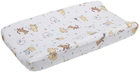 Disney Winnie The Pooh Classic Pooh 100% Cotton Quilted Changing Pad Cover by Disney