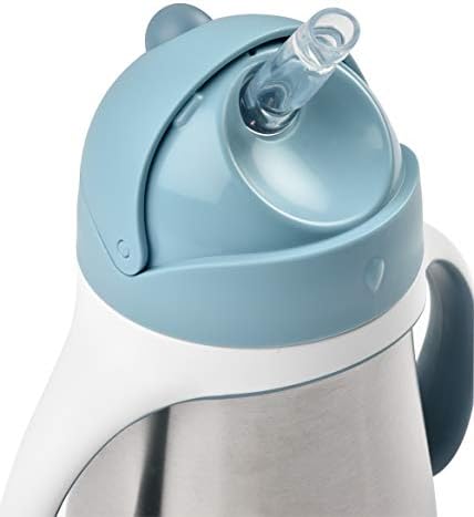 Beaba Stainless Steel Straw Sippy Cup, Insulated Toddler Cups Spill Proof - Image 3