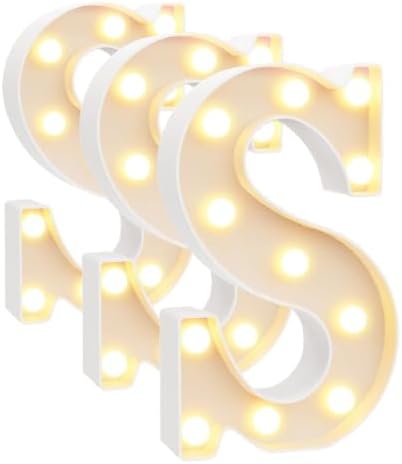 Pooqla LED Marquee Letter Lights Sign, Light Up Alphabet Letter by Pooqla