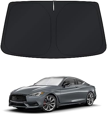 KUST Windshield Sun Shade for Infiniti Q60 Coupe 2017-2022 Window Accessories by KUST