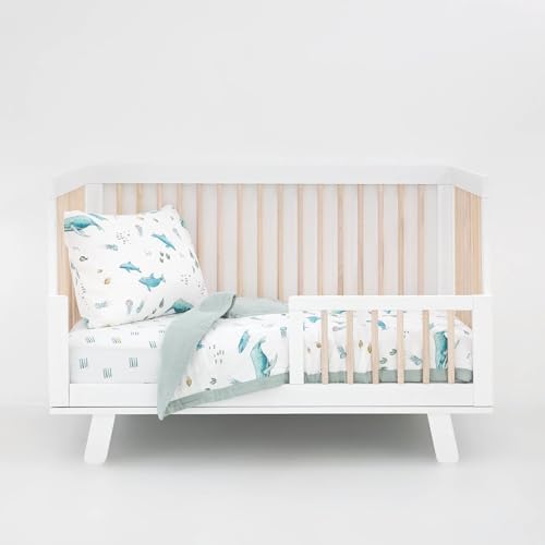 Little Unicorn Toddler Bedding 3-Piece Set | Includes Comforter, Crib Sheet & by LittleUnicorn