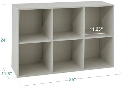 Best Choice Products Kids Bookcase 6-Cube Storage Organizer, 11in Shelf Opening - Image 2