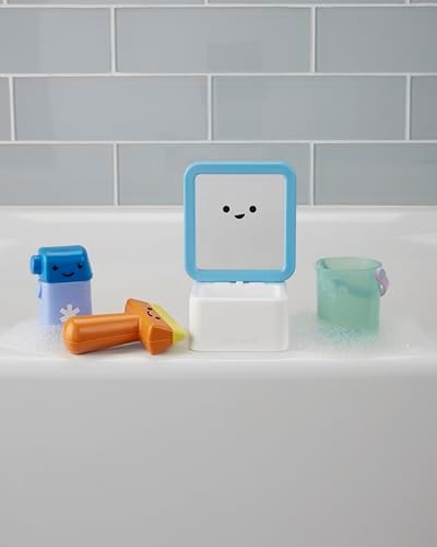 Skip Hop Baby Bath Toy Fresh & Clean Mirror Fun 4-piece Mirror & Sink Pretend - Image 3