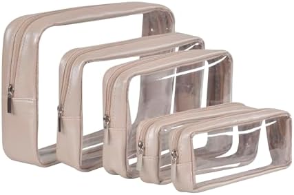 Remobia Hicol TSA Approved 5-Piece Diaper Bag Organizer Pouch Set Clear by Remobia+Hicol