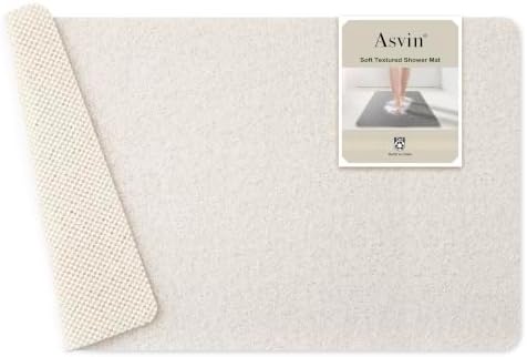 Asvin Soft Textured Bath, Tub Mat, 24x16 Inch, Phthalate Free, Non Slip Comfort by Unknown