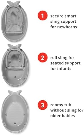 Skip Hop Infant Bath Tub 3-Stage Grow - Image 4