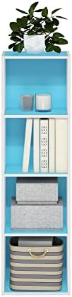 Furinno PASIR Book Shelf, 4-Tier Modern Bookshelf, Open Shelves Bookcase 9 x 12 - Image 6
