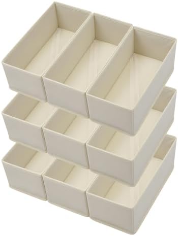 Bructhun Sock Drawer Organizer 9 Pack by Bructhun