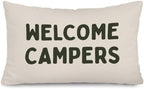 Welcome Campers 12x20 Pillow Cover Camping Decor， by Unknown