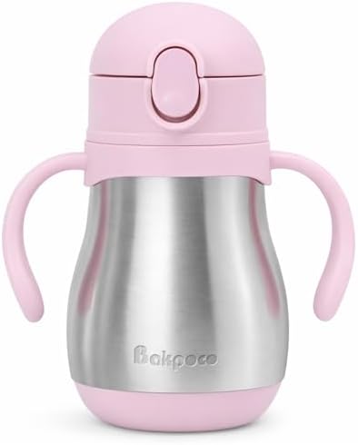 Bakpoco Stainless Steel Sippy Straw Cup by Bakpoco