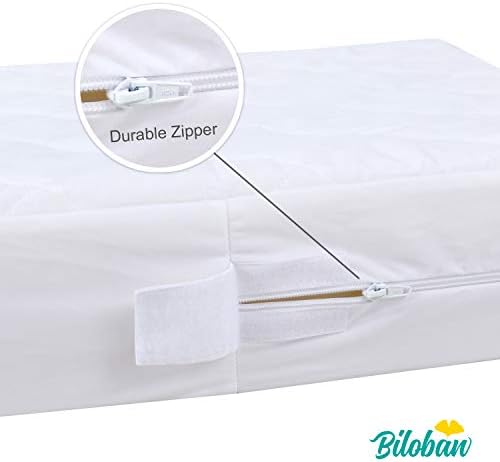 Zippered Crib Mattress Protector Waterproof, 6-Sided Encasement, 2 Pack - Image 4