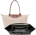 OPPOSHE Purse Organizer Insert for Longchamp Le Pliage, Premium Felt Long Champ by OPPOSHE