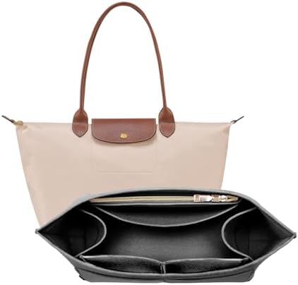 OPPOSHE Purse Organizer Insert for Longchamp Le Pliage, Premium Felt Long Champ by OPPOSHE