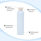 8.8 oz Travel Shampoo Bottles, Refillable Flip Cap Squeeze Bottles - Image 4