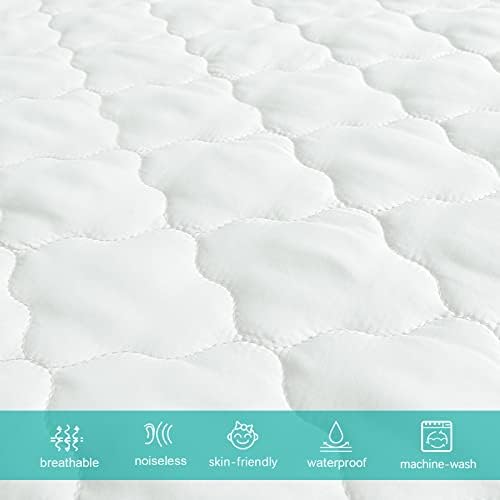 Pack and Play Mattress Protector Pad 38" X 26" Waterproof Sheets Fitted - Image 4