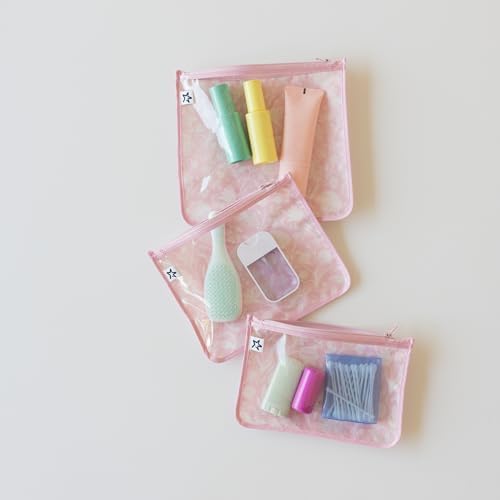 Tiny Twinkle Diaper Bag Organizing Pouches|3 Pack Mess-Proof Clear Front Travel - Image 2