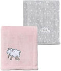 CREVENT 2Pcs 30''X40'' Cute Cozy Fluffy Warm Baby Blankets by CREVENT
