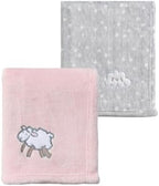 CREVENT 2Pcs 30''X40'' Cute Cozy Fluffy Warm Baby Blankets by CREVENT
