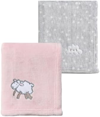 CREVENT 2Pcs 30''X40'' Cute Cozy Fluffy Warm Baby Blankets by CREVENT
