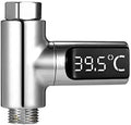 LED Display Water Shower Thermometer Self-Generating Electricity Temperature by Unknown