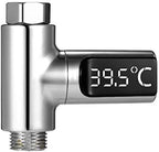 LED Display Water Shower Thermometer Self-Generating Electricity Temperature by Unknown