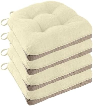 Chair Cushions for Dining Chairs Set of 4 by FlyGulls