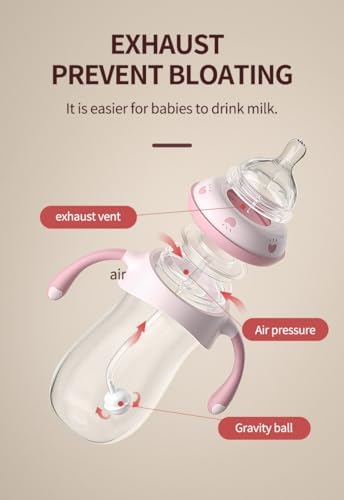 Oberni Baby Bottles, Weighted Straw Toddler Milk Bottles - Image 4