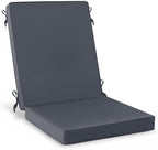Summsun High Back Outdoor Chair Cushions, 20 x 20 Inch, Dark Grey by SUMMSUN