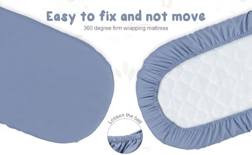4 Pack Bassinet Sheets Compatible - Image 3