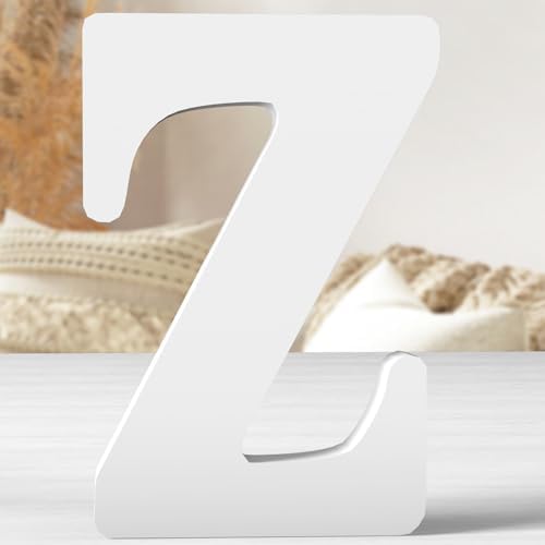 12 Inch White Wood Letters Unfinished Wood Letters by ZARUATU