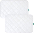 Mini Crib Mattress Protector 2 Pack Mini Crib Sheets Waterproof Pad Cover by Bilobanbabybedding