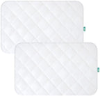 Mini Crib Mattress Protector 2 Pack Mini Crib Sheets Waterproof Pad Cover by Bilobanbabybedding