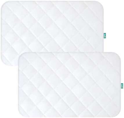 Pack and Play Sheets Fitted 2 Waterproof Mattress Protector Pad Cover by Bilobanbabybedding