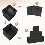 STORAGE MANIAC Storage Cubes, 11 Inch 4 Pack Collapsible Fabric Shelf Bins - Image 6